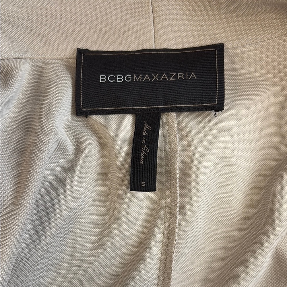 Bcbgmaxazria Tan Draped Jacket - image 3
